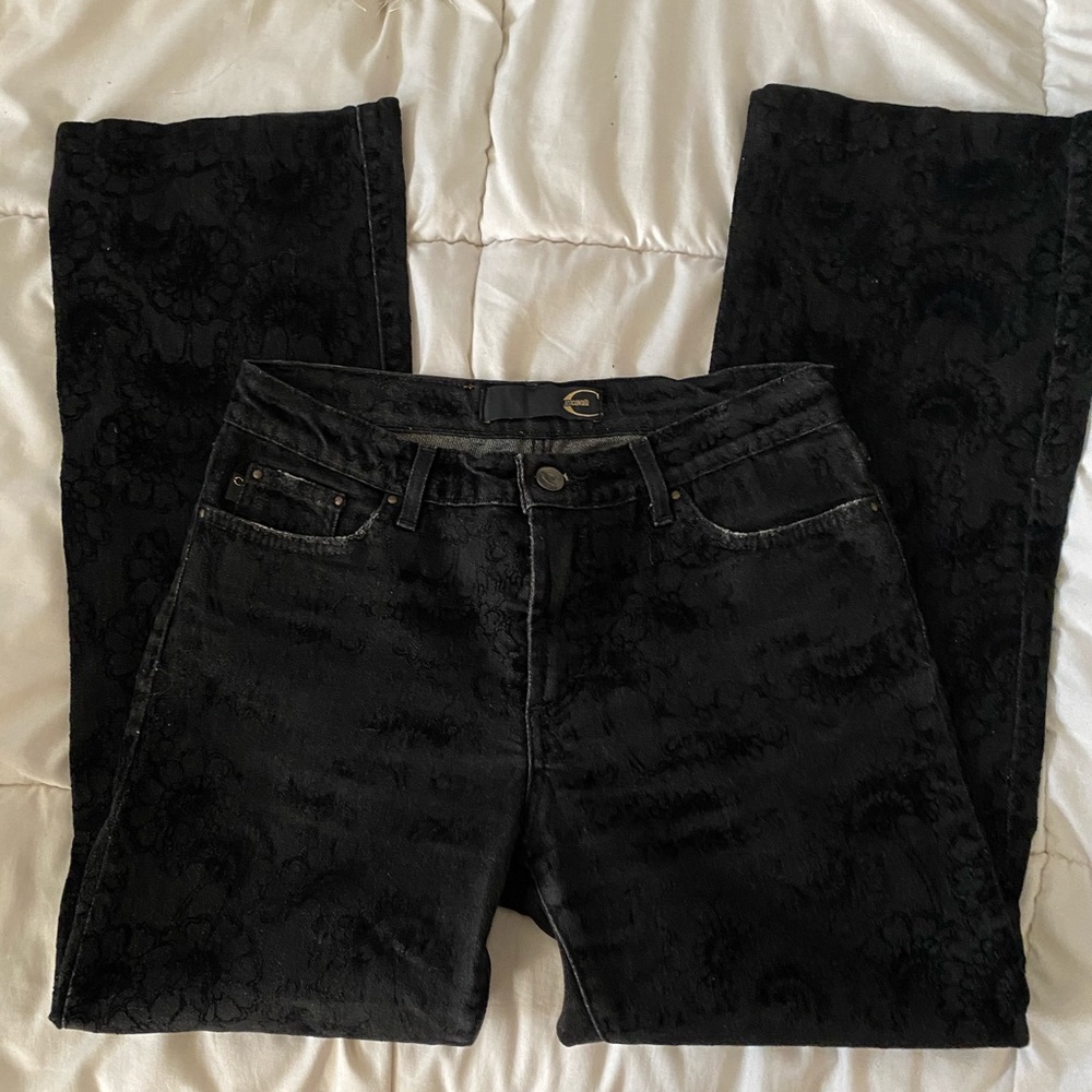 Just cavalli cropped jeans black size 28